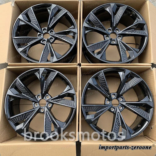 21インチ RS7 ブラック フルスタイル ホイール  アウディ 2007-2016 S5 2010+ RS4 RS5 21x9 適合 LI-2119