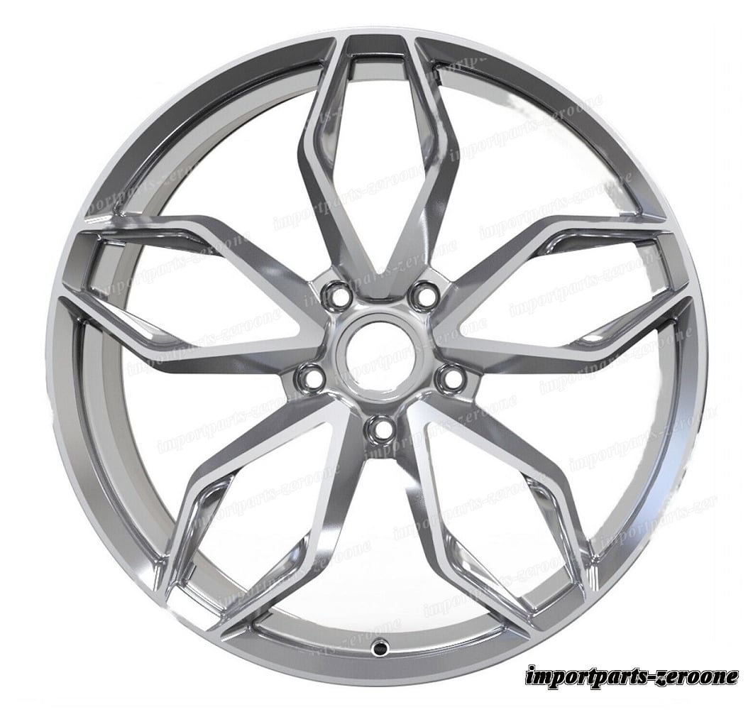 1点限り 21インチ シルバー H スタイル ホイール 21x9 21x10 4 個セット　鍛造　-BRN-12176★