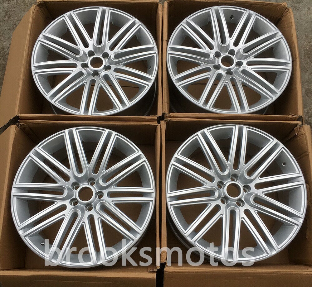 1点限り 21インチ シルバー STYLE ホイールセット ベントレー コンチネンタル GT 21X9.5 オフセット41 　-BRN-1195★