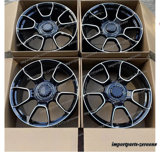 21インチ スタッガー 新品ブラックスタイル ホイール ポルシェ 991 911 カレラ S 　-BRN-12573