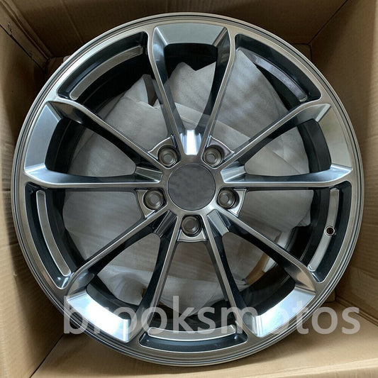 1点限り 19インチ NEW　ハイパー ブラック STYLE GED ホイールセット ポルシェ 911 GT3 19X8.5 19X11 　-BRN-1075　鍛造　★