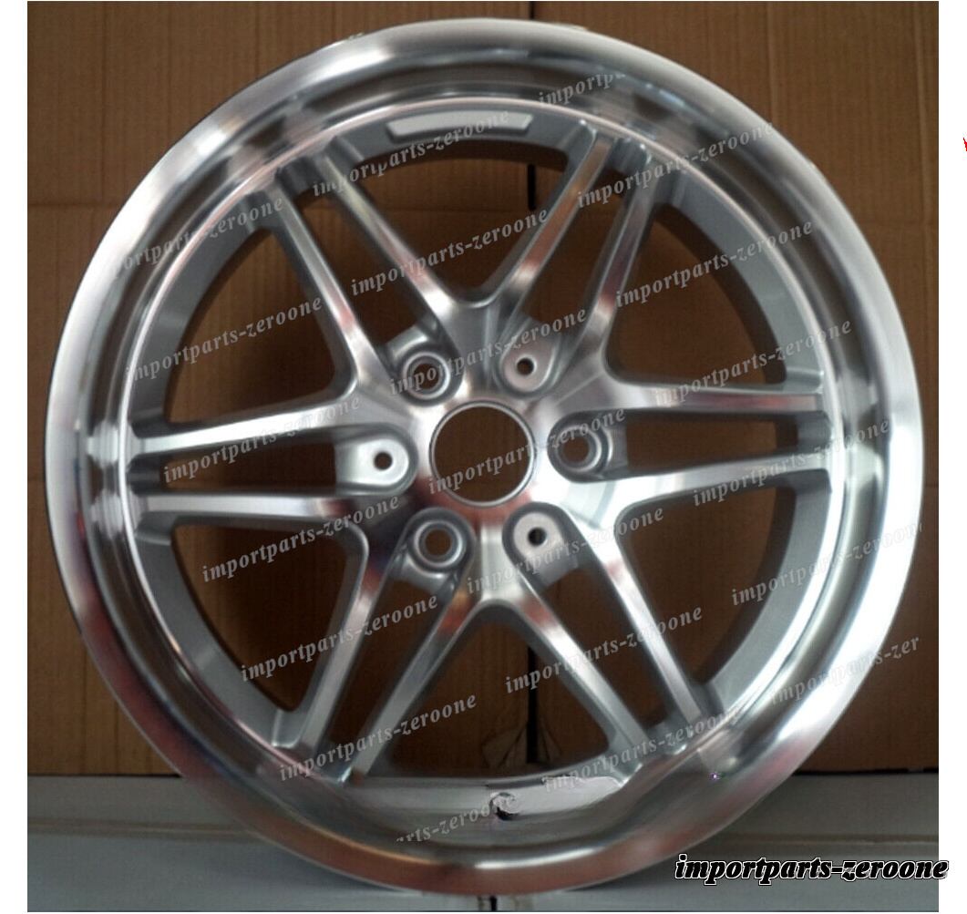 16インチ 17インチ B VII スタイル ハイパーシルバーホイール  スマートフォートゥー 3x112 4 個セット　-BRN-12398