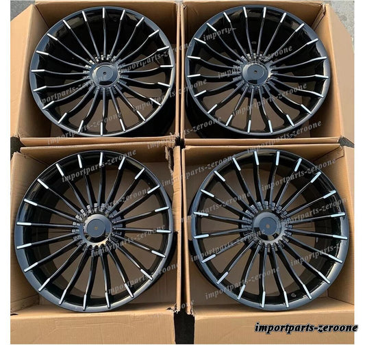1点限り 20インチ B7 スタイル ブラック ホイール 2008-2014 BMW 7 シリーズ F01 02 03 04　-BRN-12722★