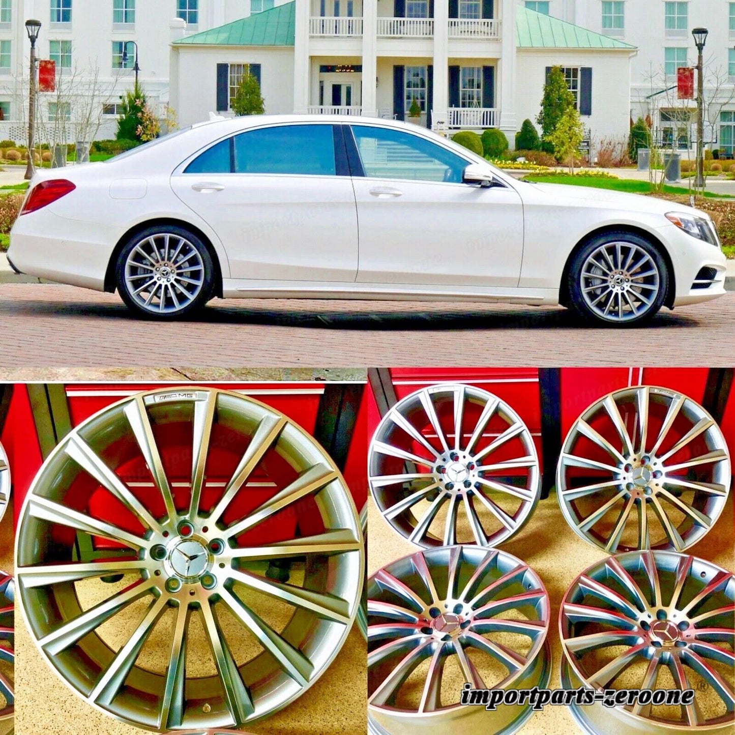 メルセデス 20 インチガンメタルリムホイールセット4 新品 20/8.5 20/9.5 CLS550 CLS400 AMG EX-1009