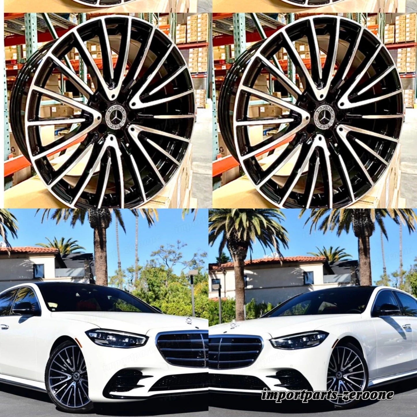 メルセデス 新品 2023 20インチ リムホイールセット4 19/8.5 19/9.5 SL500 SL550 SL400 AMG EX-1011