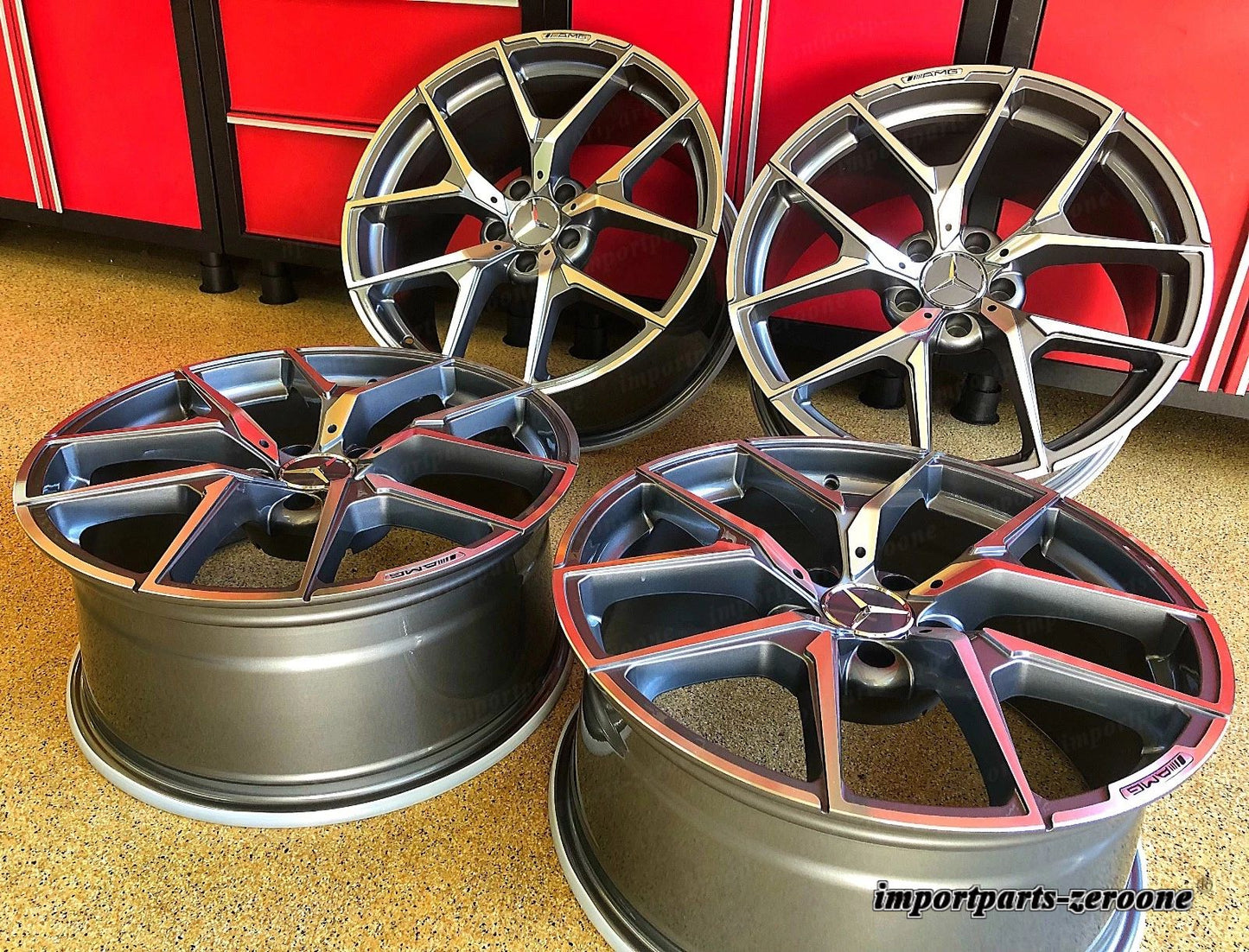 19インチ メルセデス ガンメタル EDT S63 リム SET4 新品 フィット S550 S400 S450 S500 S600 AMG EX-1012