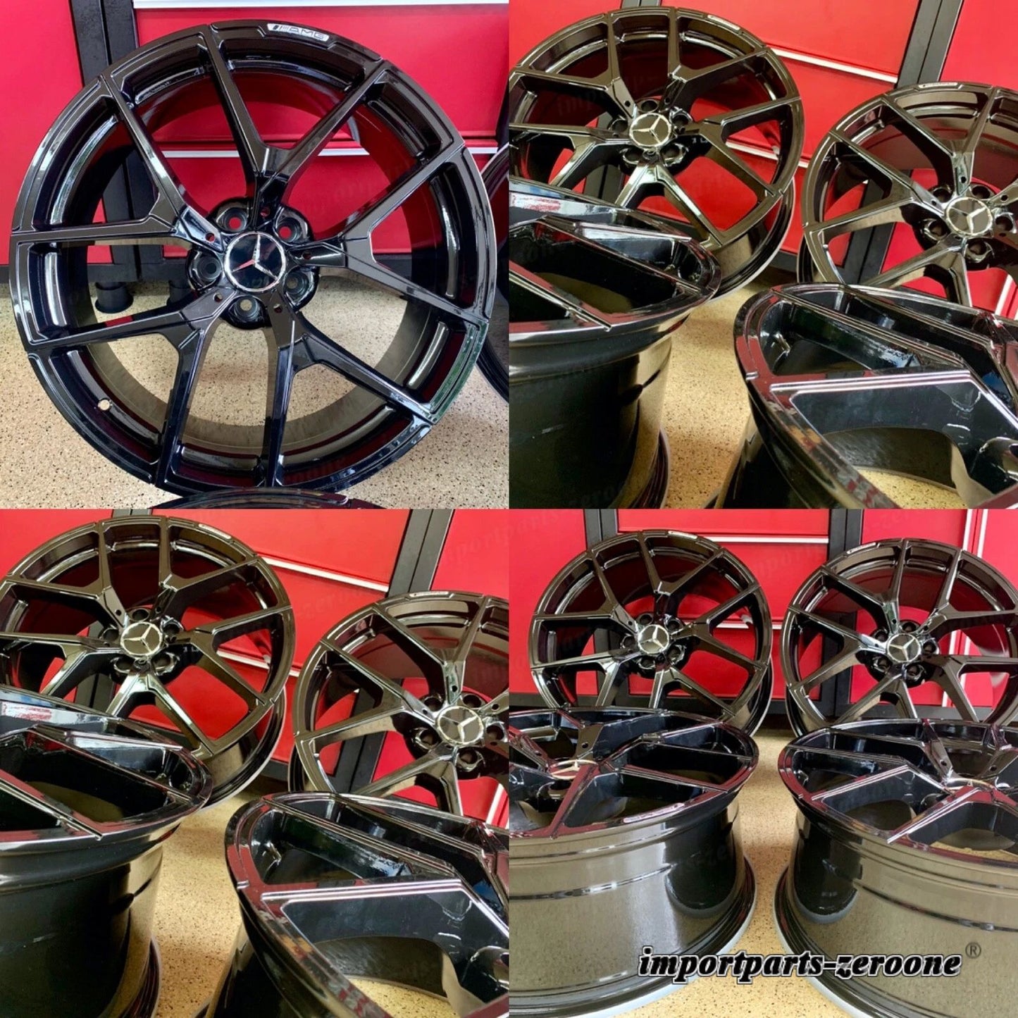 メルセデス 18インチ S63 S550 リムホイール新品SET4 2007-2013モデル AMG適合 EX-1013