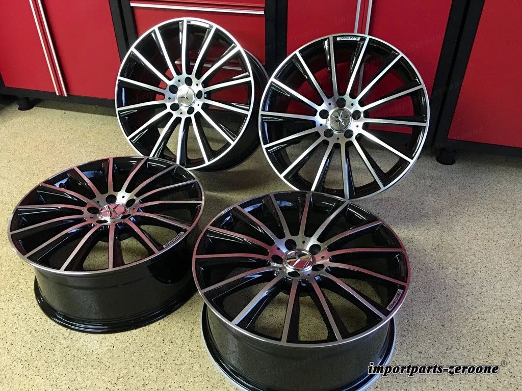 メルセデス 17 ナイトエディション リムホイールセット4 新品 E300 E350 E500 E550 AMG に適合 EX-1033