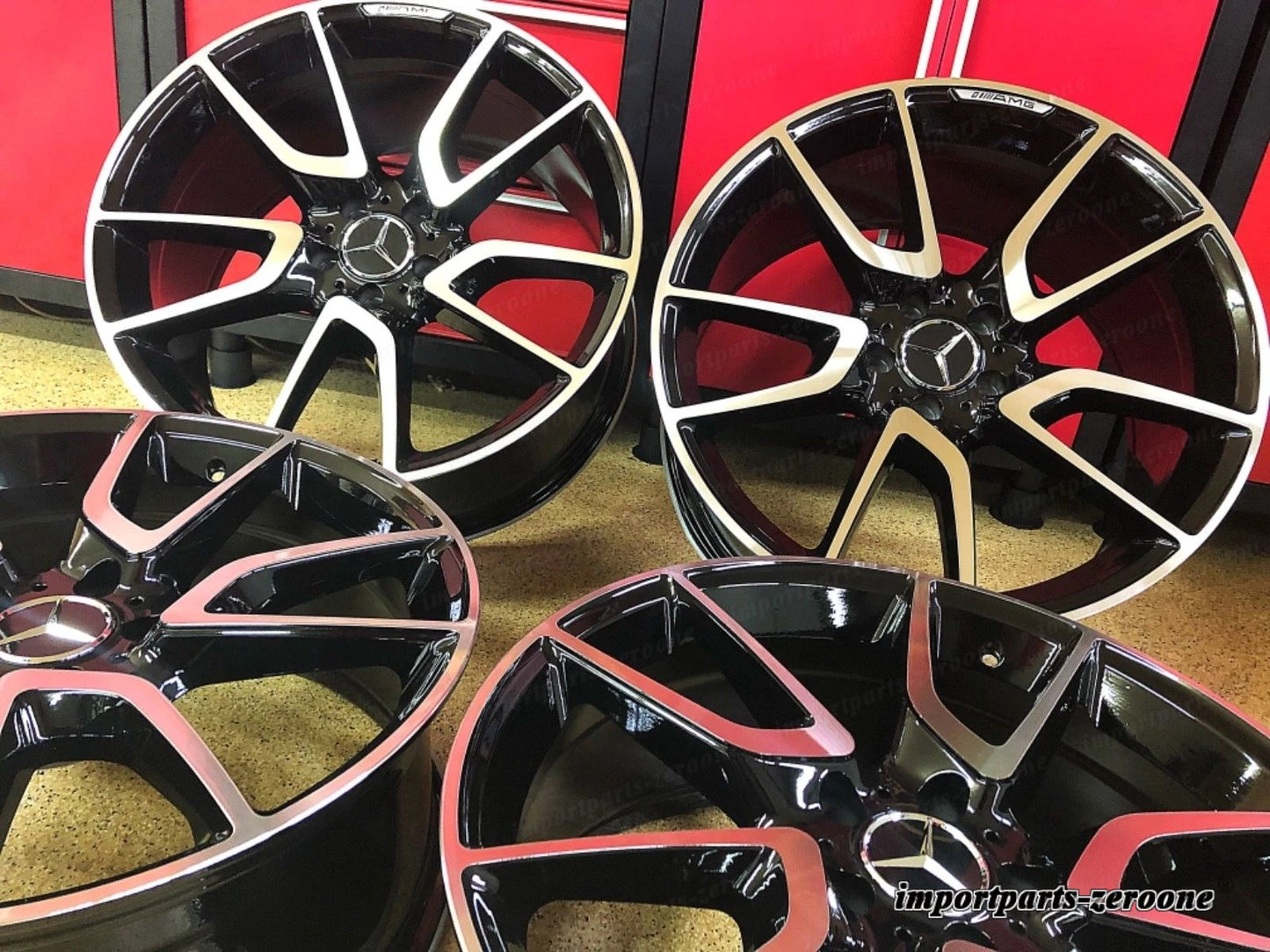 メルセデス SL63 20 インチリムホイールセット4 新品 20/8.5 20/9.5 SL500 SL550 SL450 AMG EX-1050