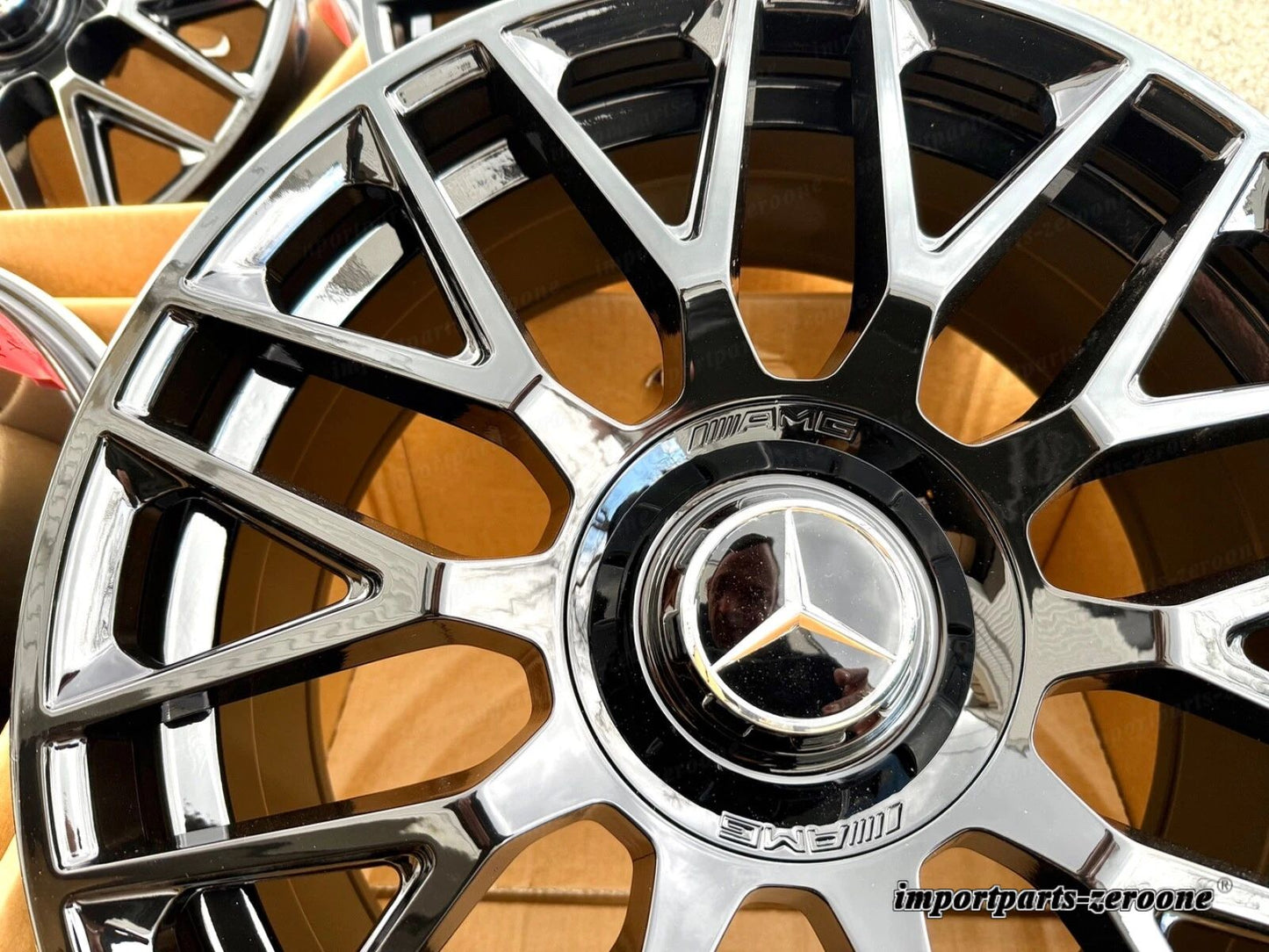 19 インチメルセデスsl63 リムホイール新品set4 19/8.5 19/9.5 sl 500 SL 550 SL AMG に適合 EX-1071