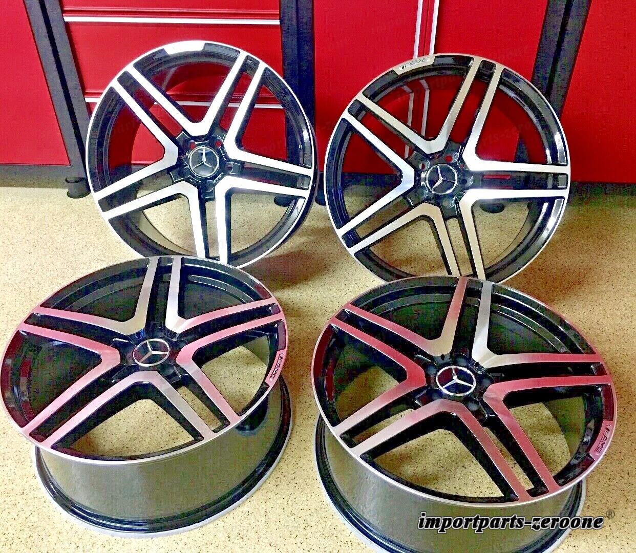 20/8.5 209.5 メルセデス 20インチ SL65 リムホイールセット4 新品 SL550 SL500 SL63 SL AMG EX-1078