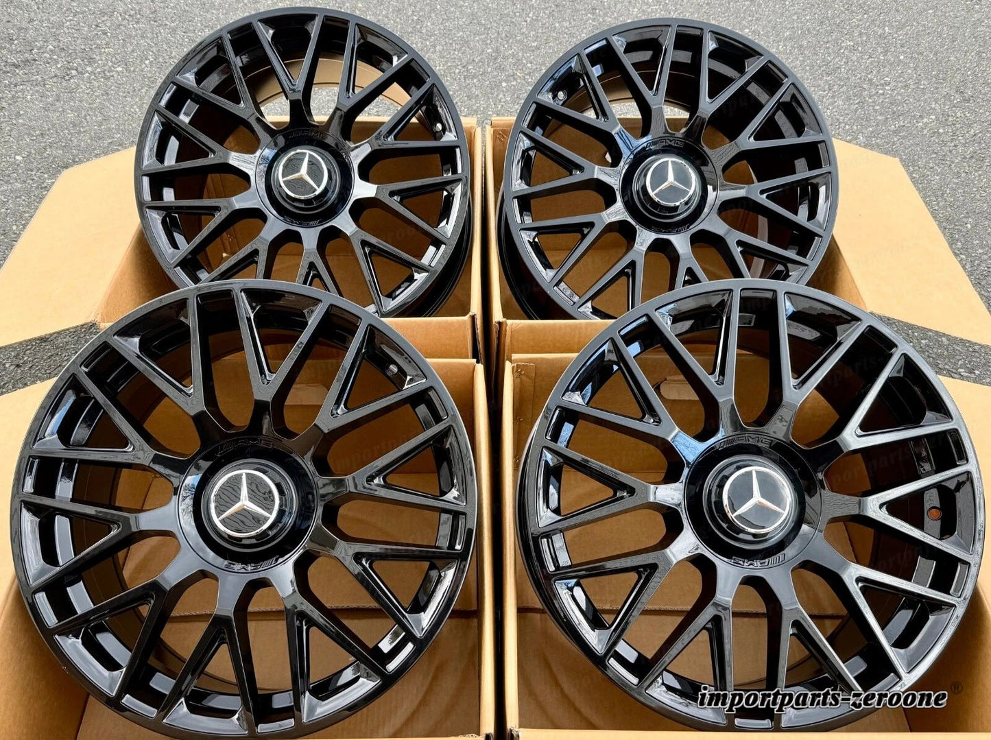 20インチ メルセデス E63 リムホイールセット 4 新品 20/8.5 20/9.5 Gle63 AMG適合 EX-1087