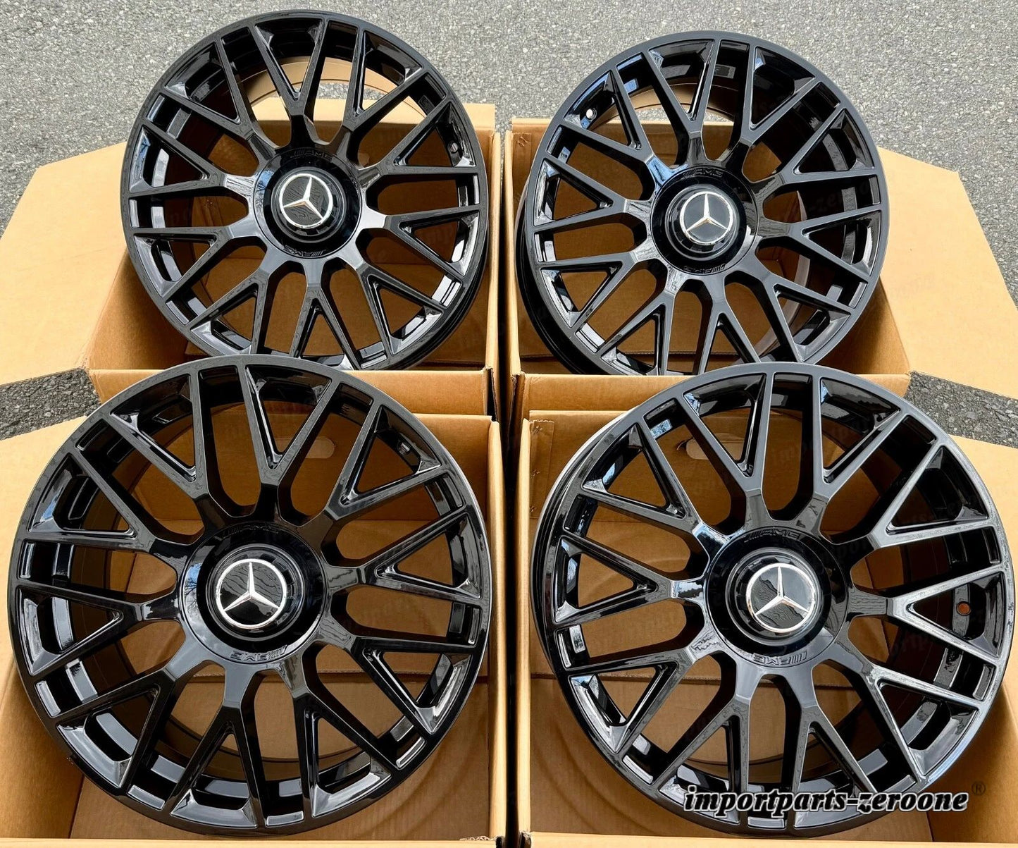 20インチ メルセデス E63 リムホイールセット 4 新品 20/8.5 20/9.5 Gle63 AMG適合 EX-1087