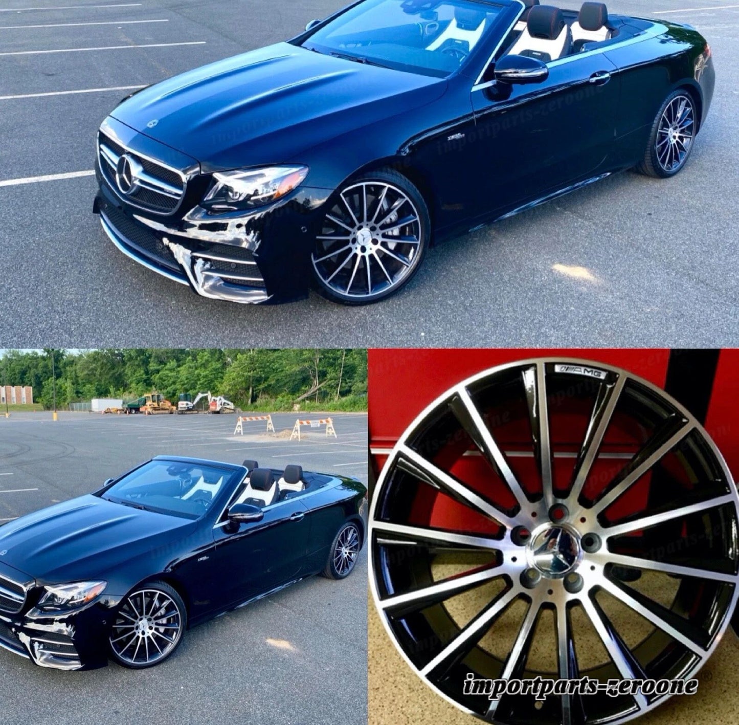 メルセデス 18インチ スタッガー ホイール リム SET4 新品 E400 E300 E350 E550 E500 E AMG EX-1099