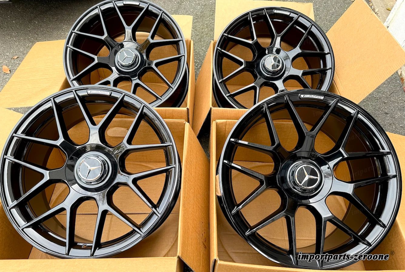 2024 メルセデス E63 リムホイールセット4 新品 20/8.5 20/9.5 SET4 E300 E53 E450 AMG EX-1100
