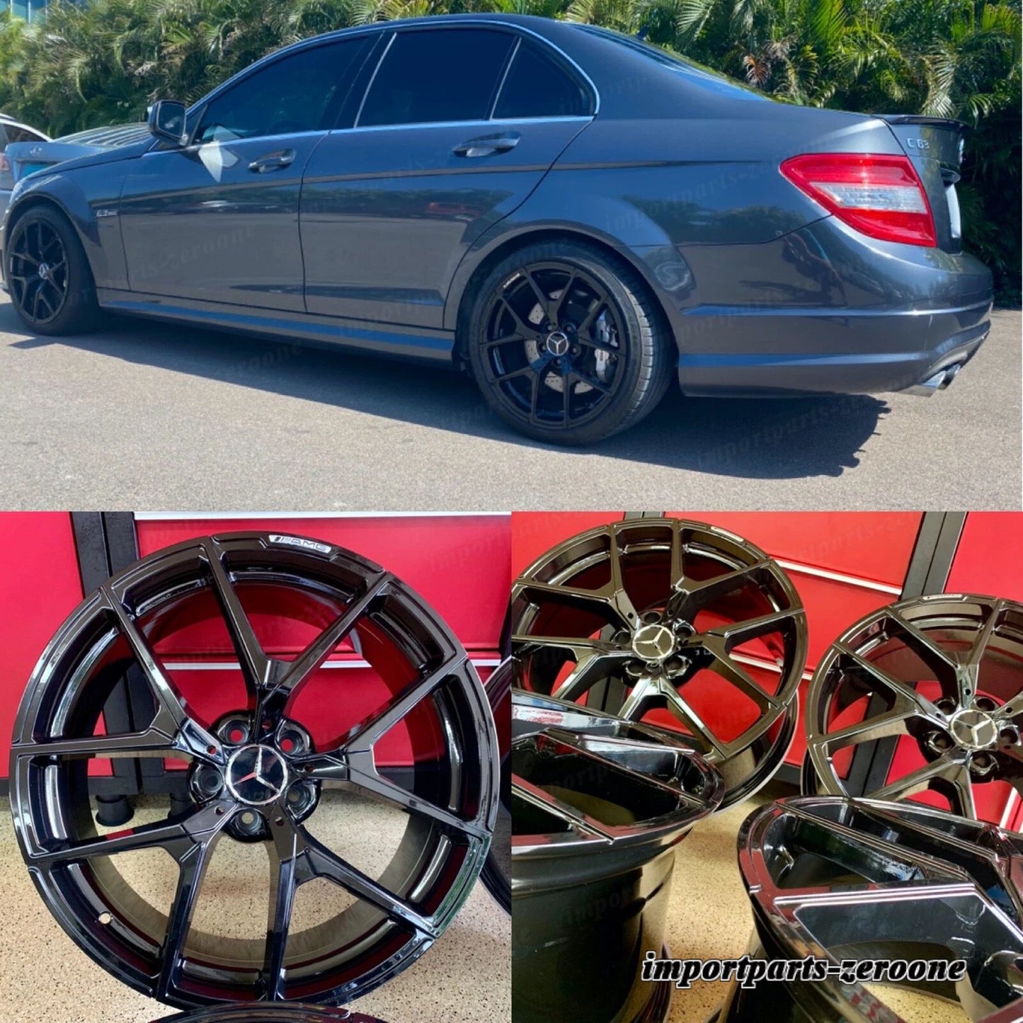 18インチ メルセデス S63 リムホイール 新品 SET4 E350 E400 クーペ カブリオレ AMG EX-1114