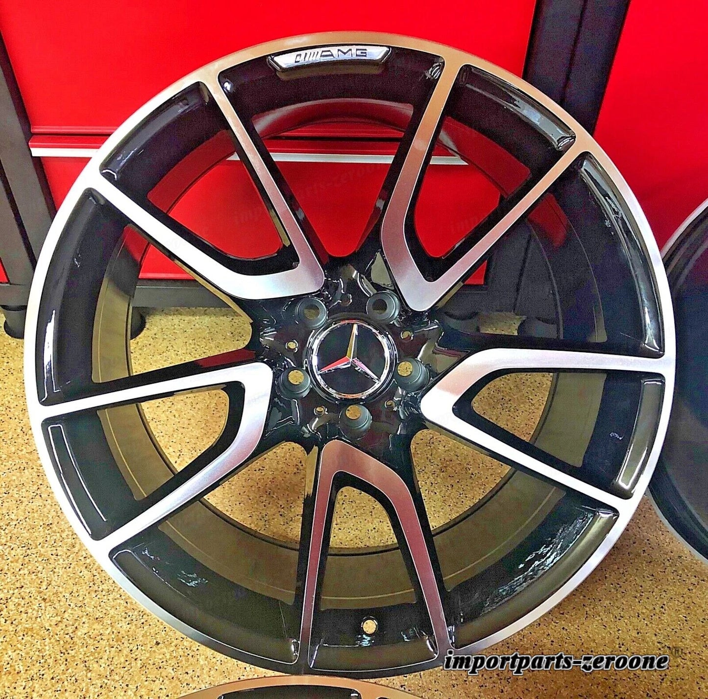 メルセデス E53 20 インチリムホイールセット4 新品 20/8.5 20/9.5 E300 E350 E63 AMG に適合 EX-1115