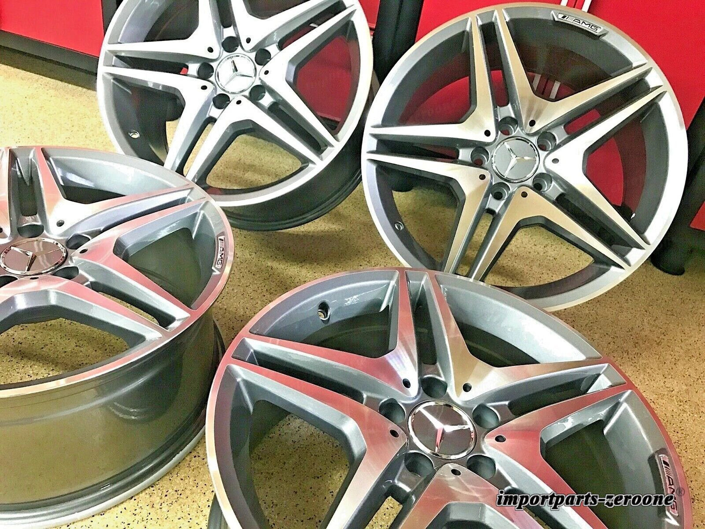 メルセデス 19インチ GL63 リムホイールセット4 新品 19/8.5 GL450 GL ML350 AMG に適合 EX-1118