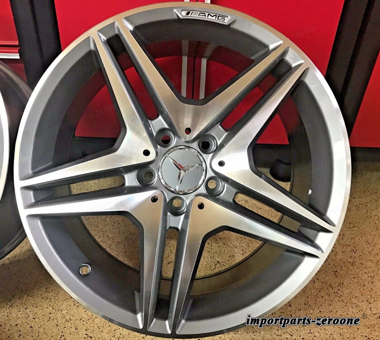 メルセデス 19インチ GL63 リムホイールセット4 新品 19/8.5 GL450 GL ML350 AMG に適合 EX-1118