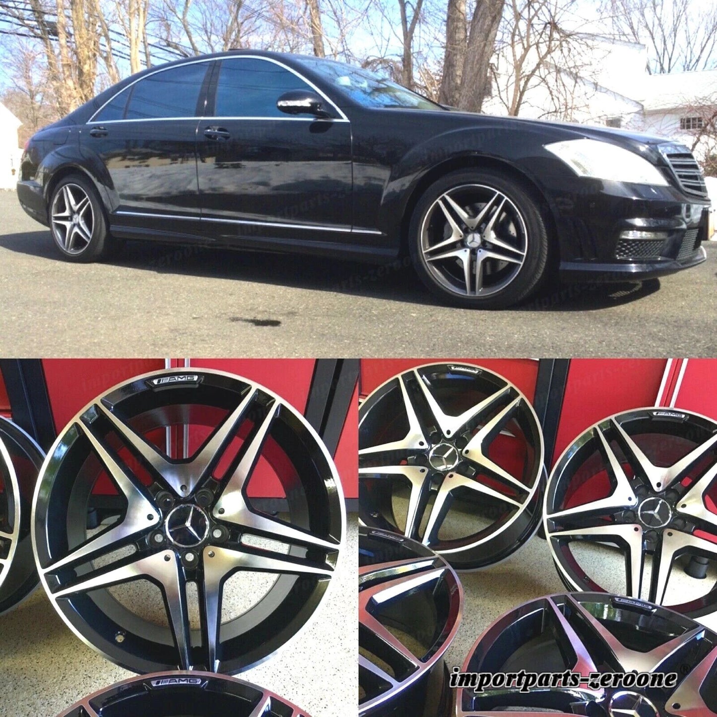 メルセデス 18インチリムホイールセット4 新品 18/8.5 C250 C300 C350 E350 E AMG適合 EX-1120