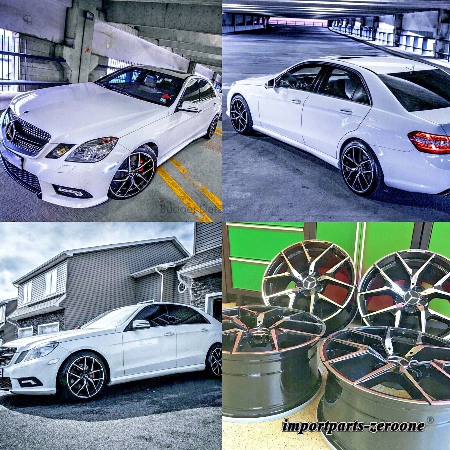 メルセデス 18インチ S63 ブラックエディション ホイールリム SET4 2007-2012 S550 S 新品 EX-1127