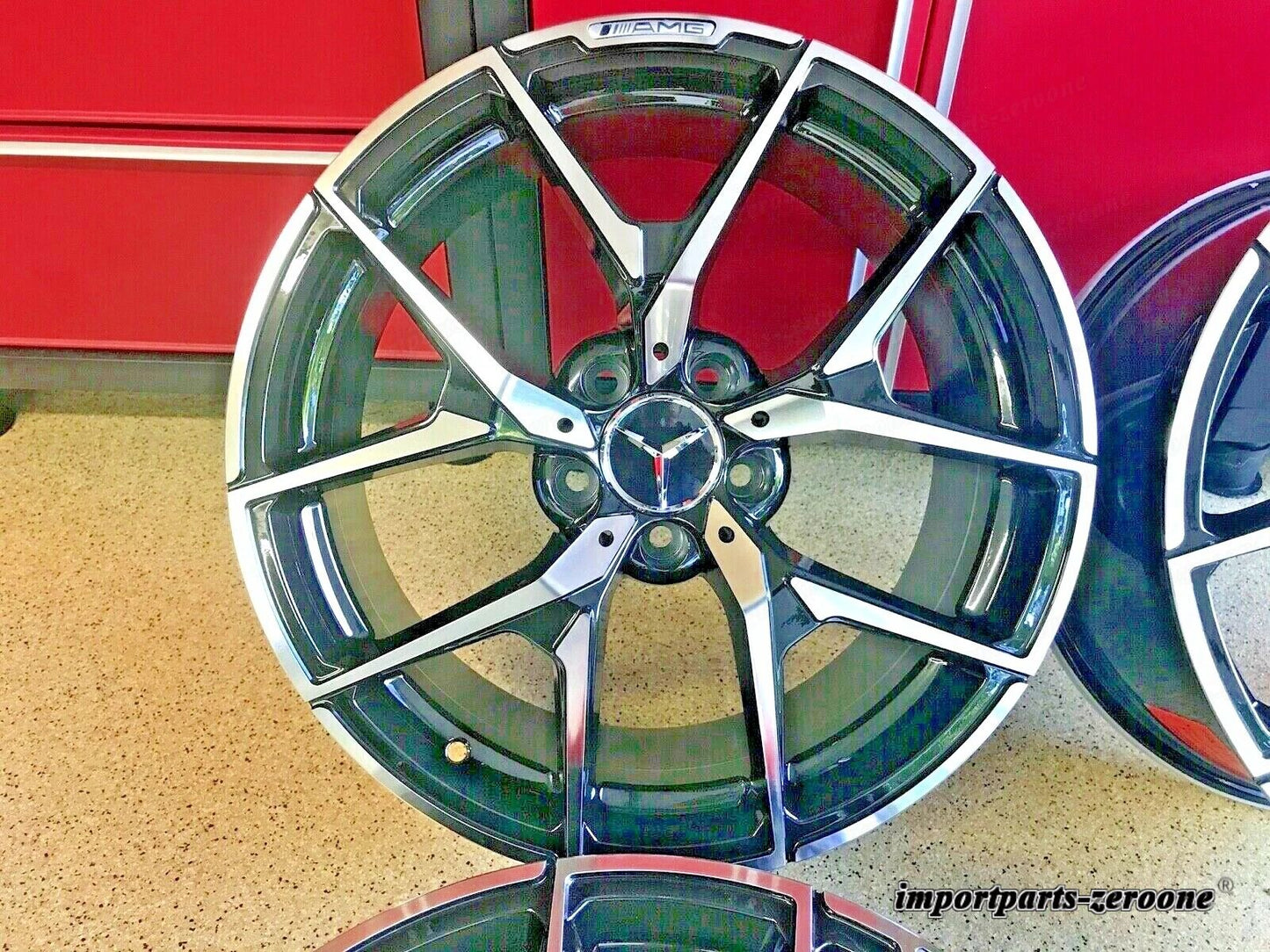 メルセデス 18インチ S63 ブラックエディション ホイールリム SET4 2007-2012 S550 S 新品 EX-1127