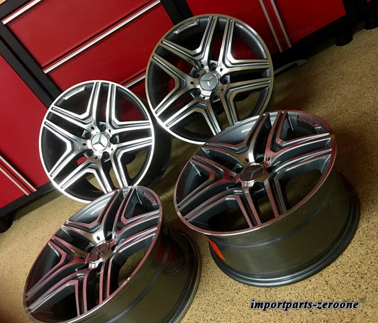 メルセデス 20 ガンメタル EDT GL63 ニューリムセット4 エクスクルーシブ GL450 フィットメント AMG EX-1131