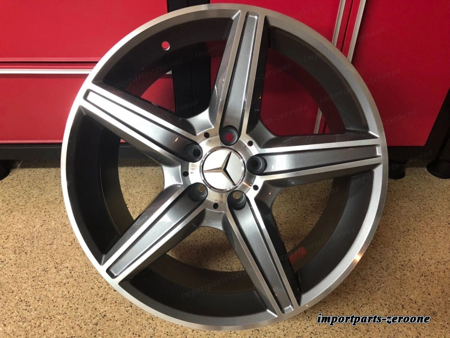 19インチ メルセデス ガンメタル EDT スポーツラインリム ホイールセット 4 新品 e350 e550 amg適合 EX-1139