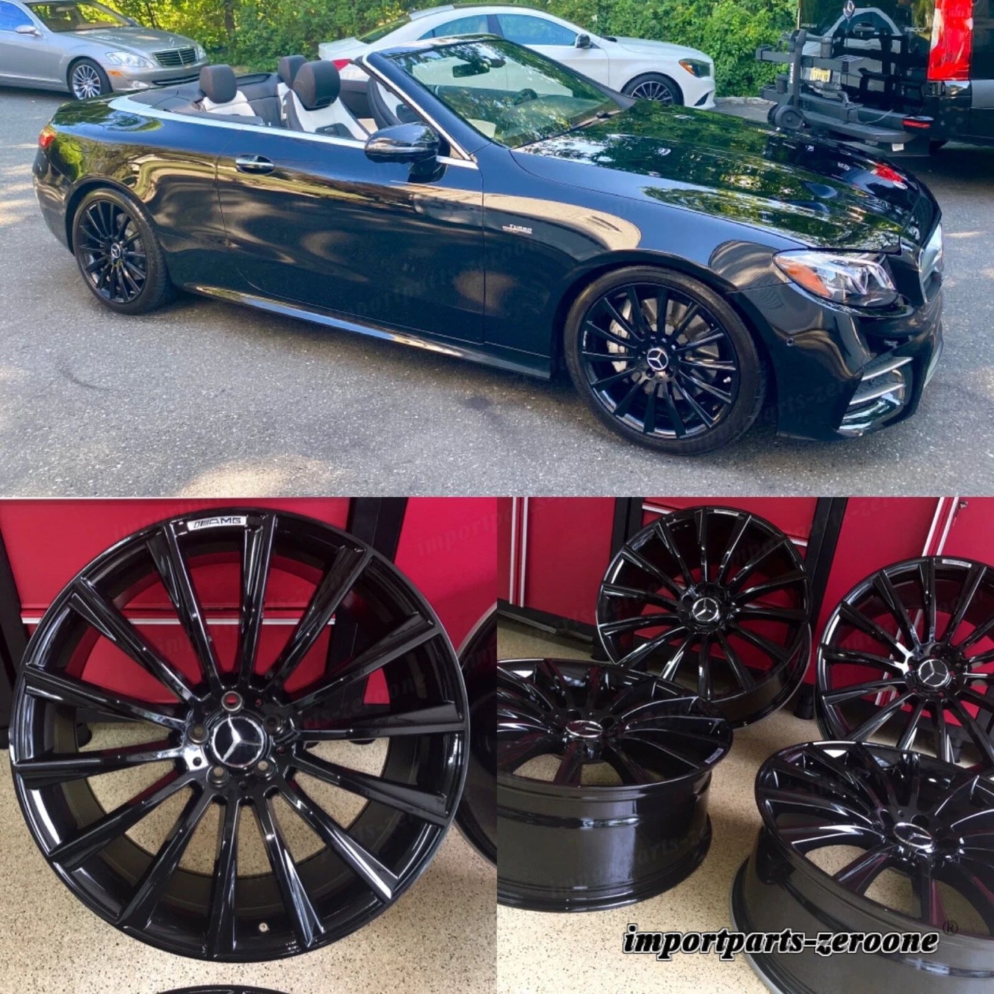 メルセデスベンツ 20 インチリムホイール新品SET4 20/8.5 20/9.5 SL 500 SL 550 SL AMG適合 EX-1144