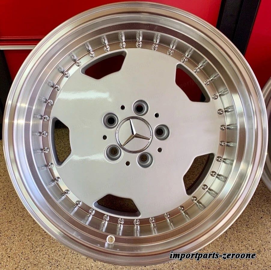 17 インチメルセデスリムディープディッシュハンマー 124 セット 4 新品e300 E320 E500 E AMG に適合 EX-1147