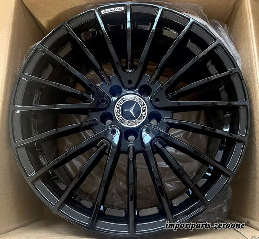 メルセデス 18インチ ナイト 18/8.5 18/9.5 EDT リムホイールセット4 E350 フィッティング用新品 EX-1152