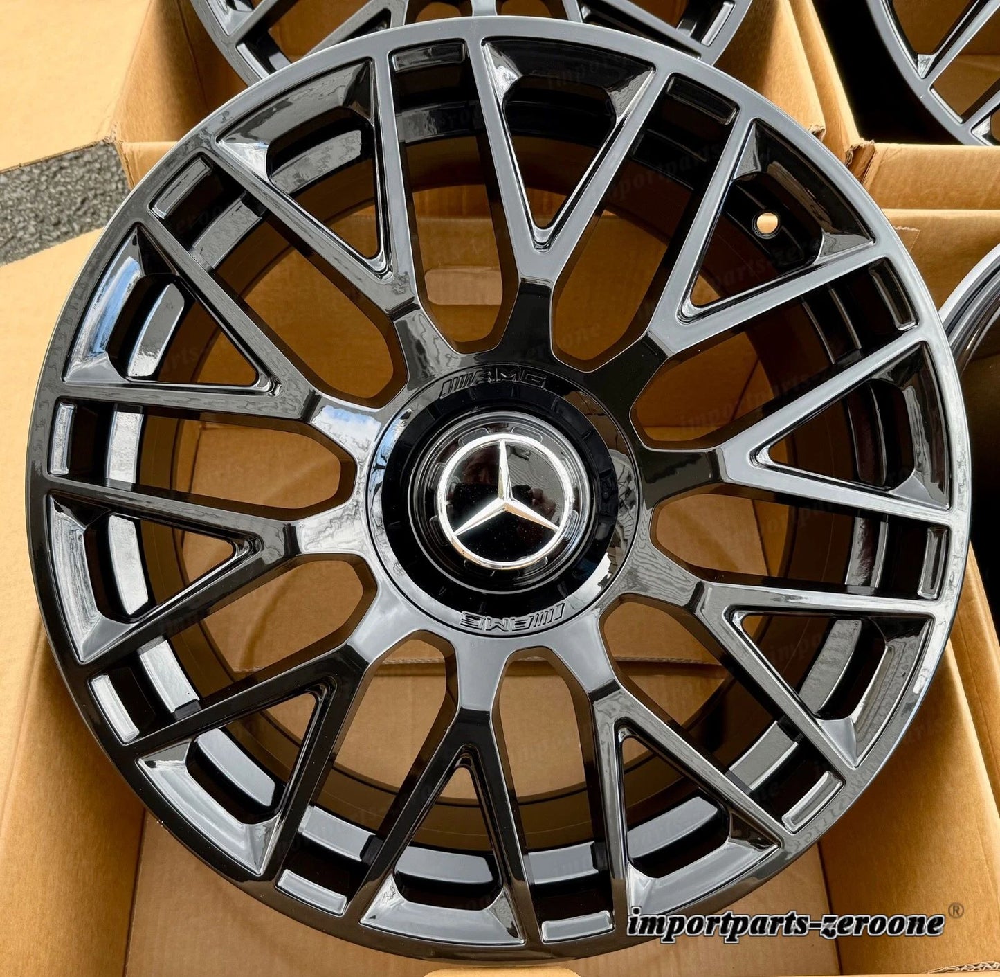 20インチ メルセデス SL63 リムホイールセット 4 新品 20/8.5 20/9.5 SL 550 SL 500 SL AMG適合 EX-1166