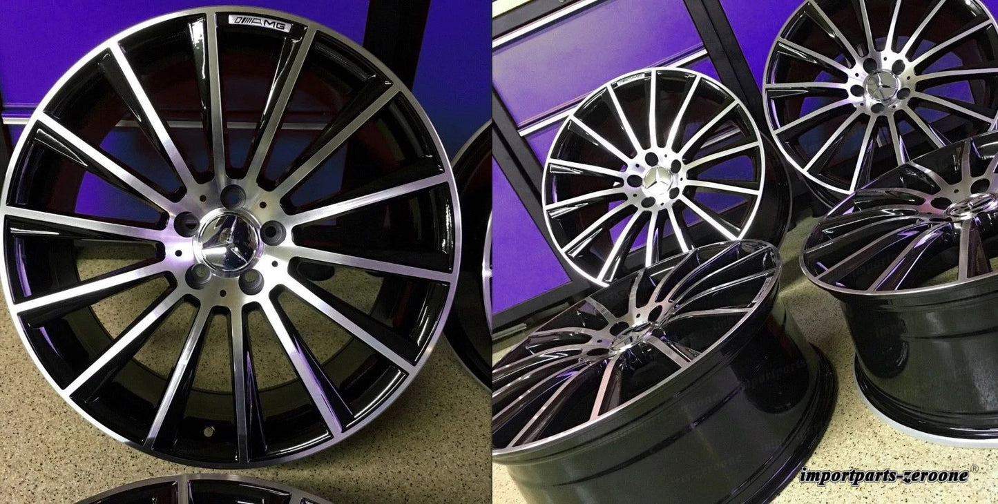 CLS550 CLS500 CLS AMG 19 インチメルセデスブラックCLS63リムホイールセット4 新品 EX-1176