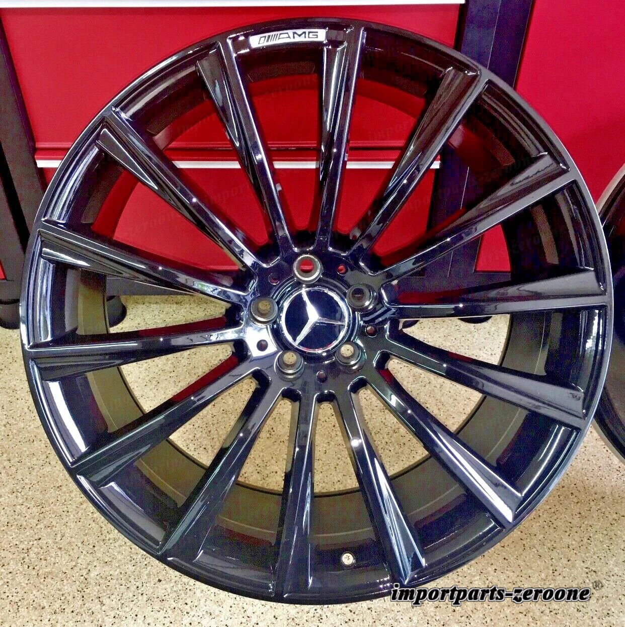 メルセデス フィット 18インチ ブラック 18/8.5 リムホイールセット4 新品 フィット E300 E350 E550 AMG EX-1186