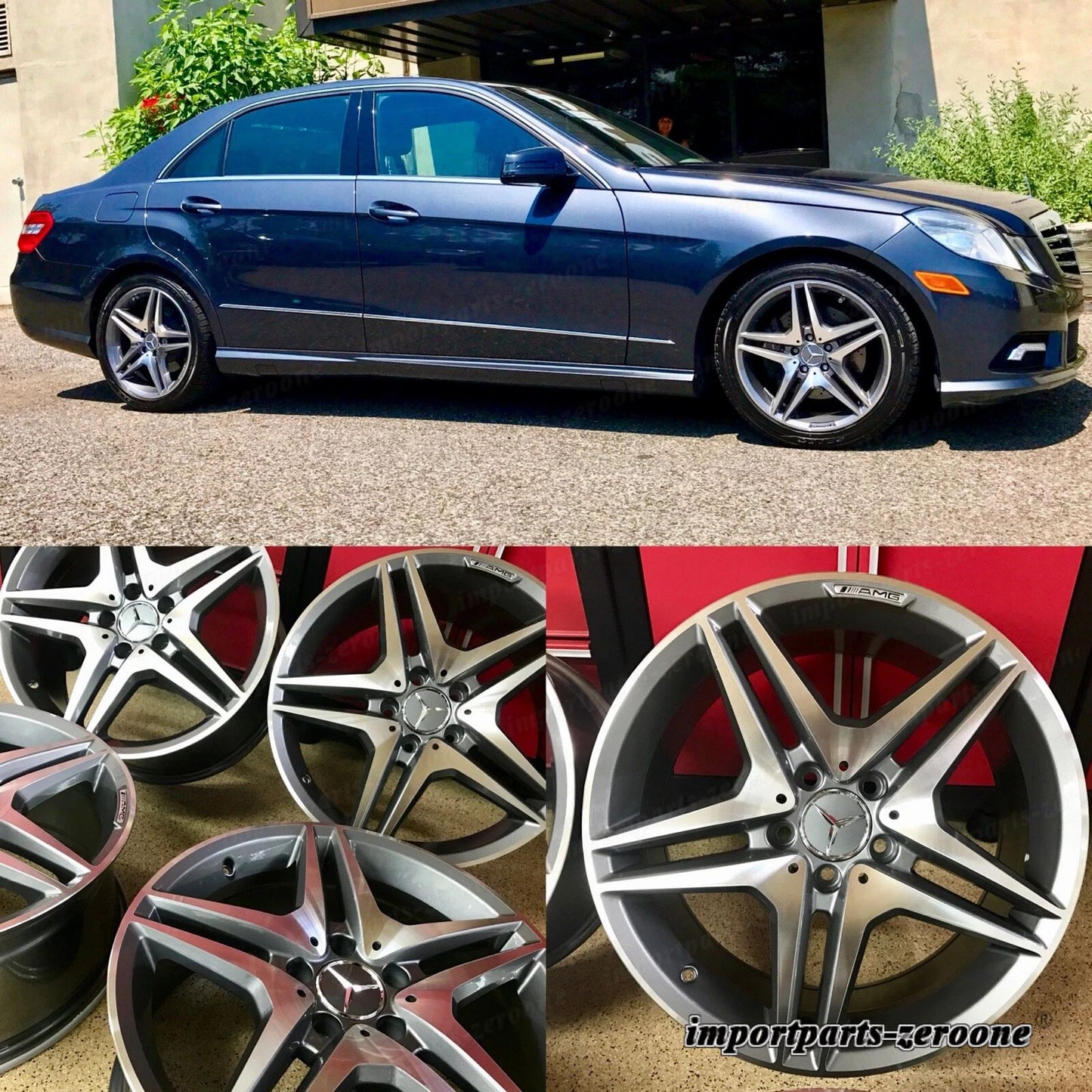 メルセデス 18インチ C63 ニューリムホイール 18/8.5 SET4 C300 C250 C350 Cクラス AMG に適合 EX-1188