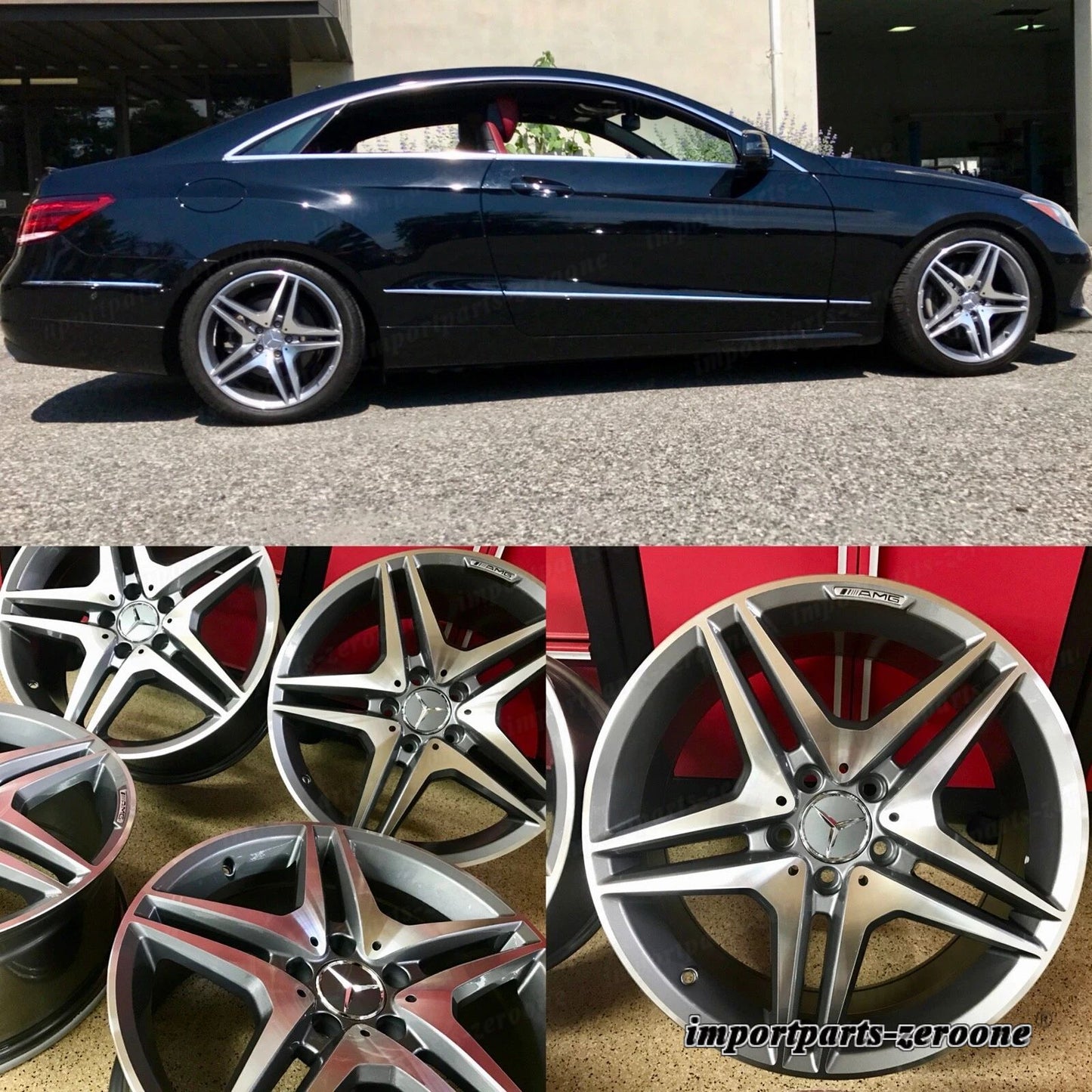 メルセデス 18インチ C63 ニューリムホイール 18/8.5 SET4 C300 C250 C350 Cクラス AMG に適合 EX-1188