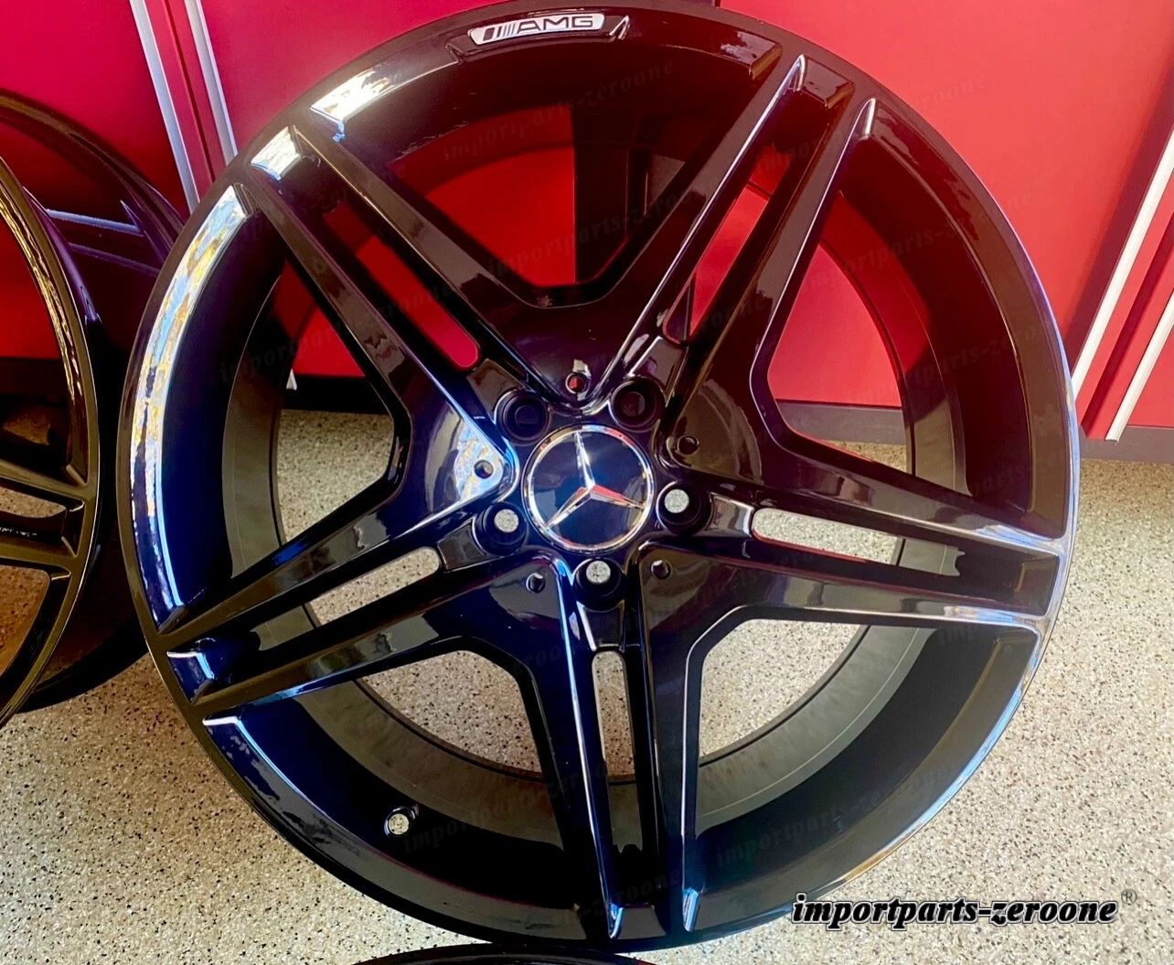 18インチ メルセデス GLA43 グロス ブラック リム ホイール セット4 新品 GLA250 GLA 250 AMG に適合 EX-1193