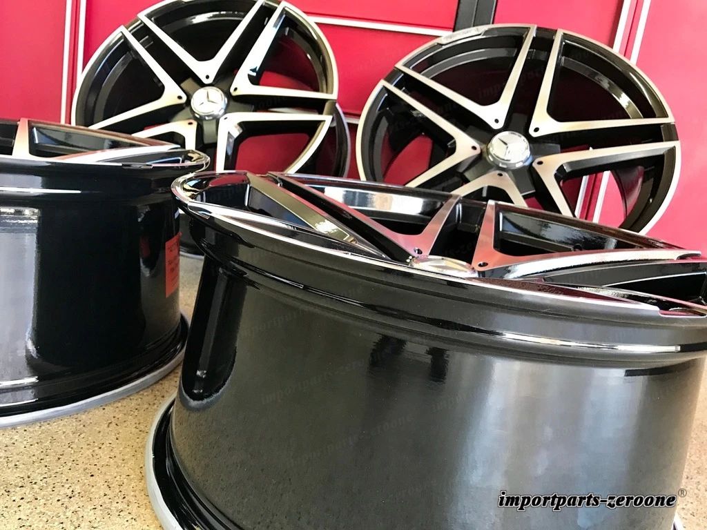 メルセデス 20インチ BLK EDT S65 リム新品SET4 S550 S600 S63 S500 S55 S430 AMG適合 EX-1195