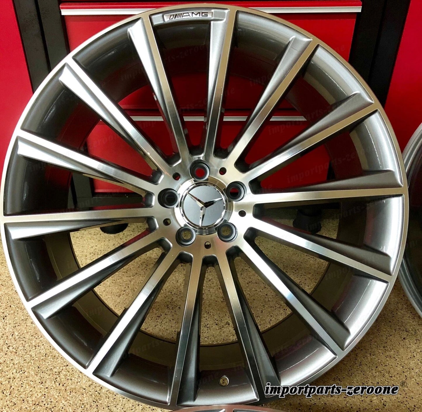 メルセデスベンツ 20 インチリムホイールセット4 新品 20/8.5 20/9.5 E300 E350 E550 AMG適合 EX-1202