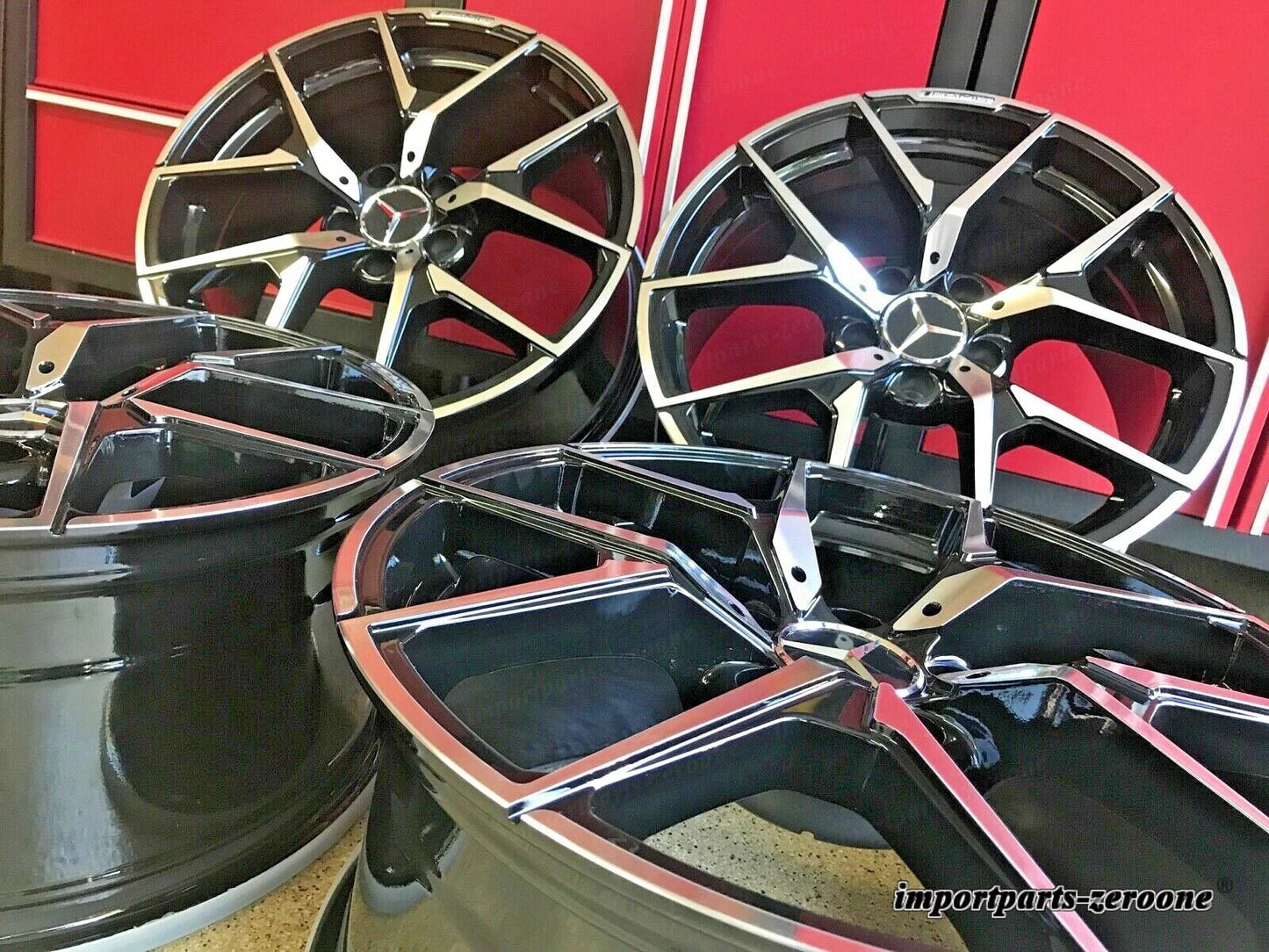 メルセデス 18インチ リムホイールセット4 新品 18/8.5 C250 C300 CLA250 CLA AMG適合 EX-1203