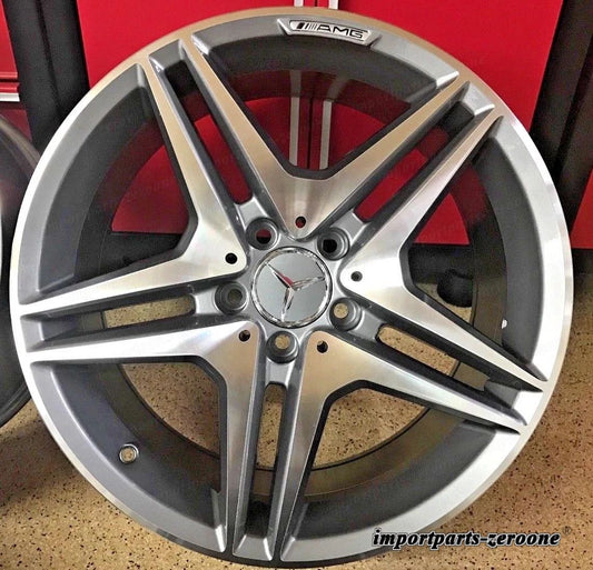 メルセデス 19インチ C63 リムホイール 新品 19/8.5 19/9.5 SET4 C300 C250 フィットメント AMG EX-1204