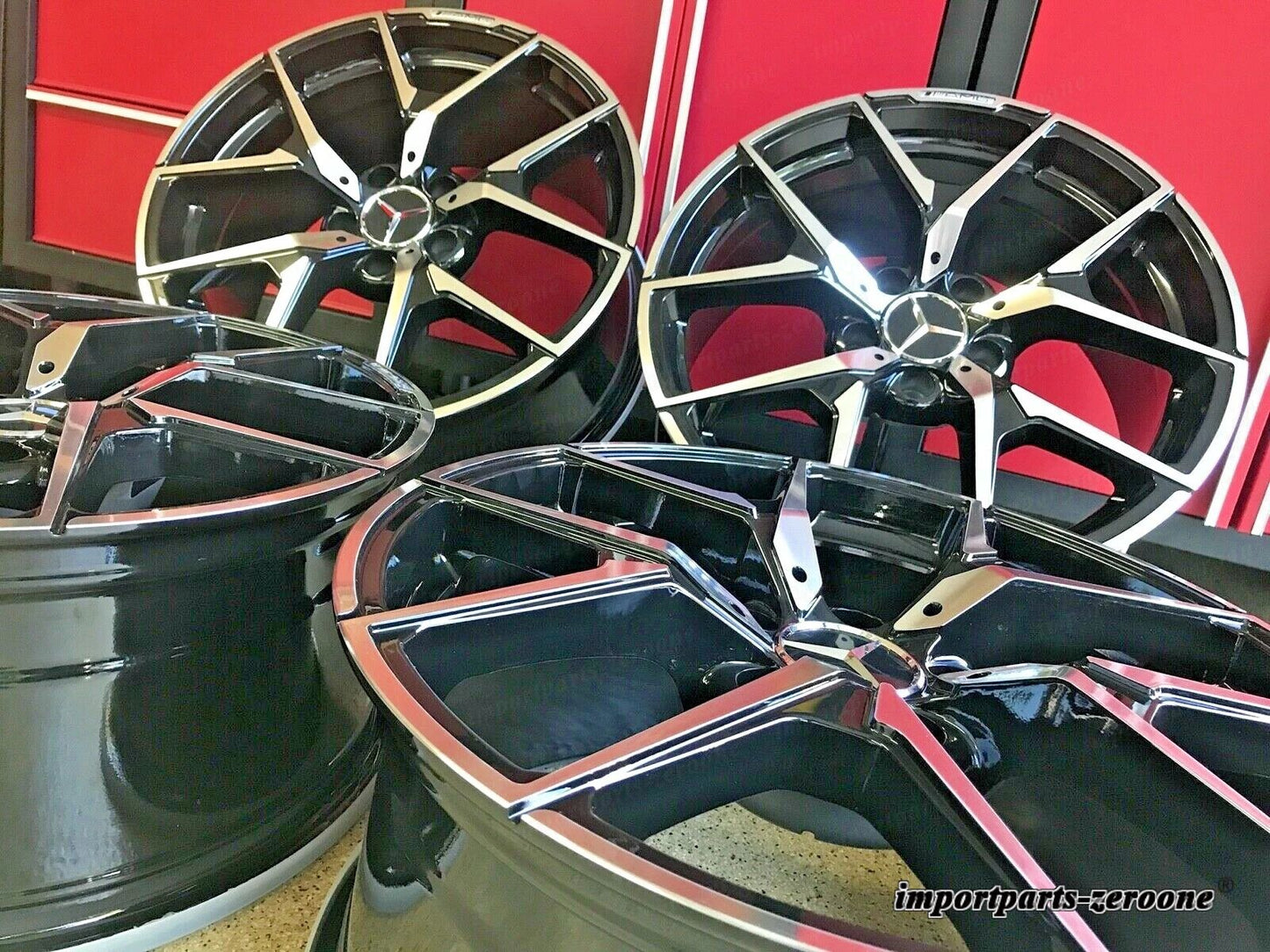 19 インチメルセデスホイールリム 19/8.5 19/9.5 新品セット4 CLS550 CLS500 CLS400 CLS AMG EX-1206