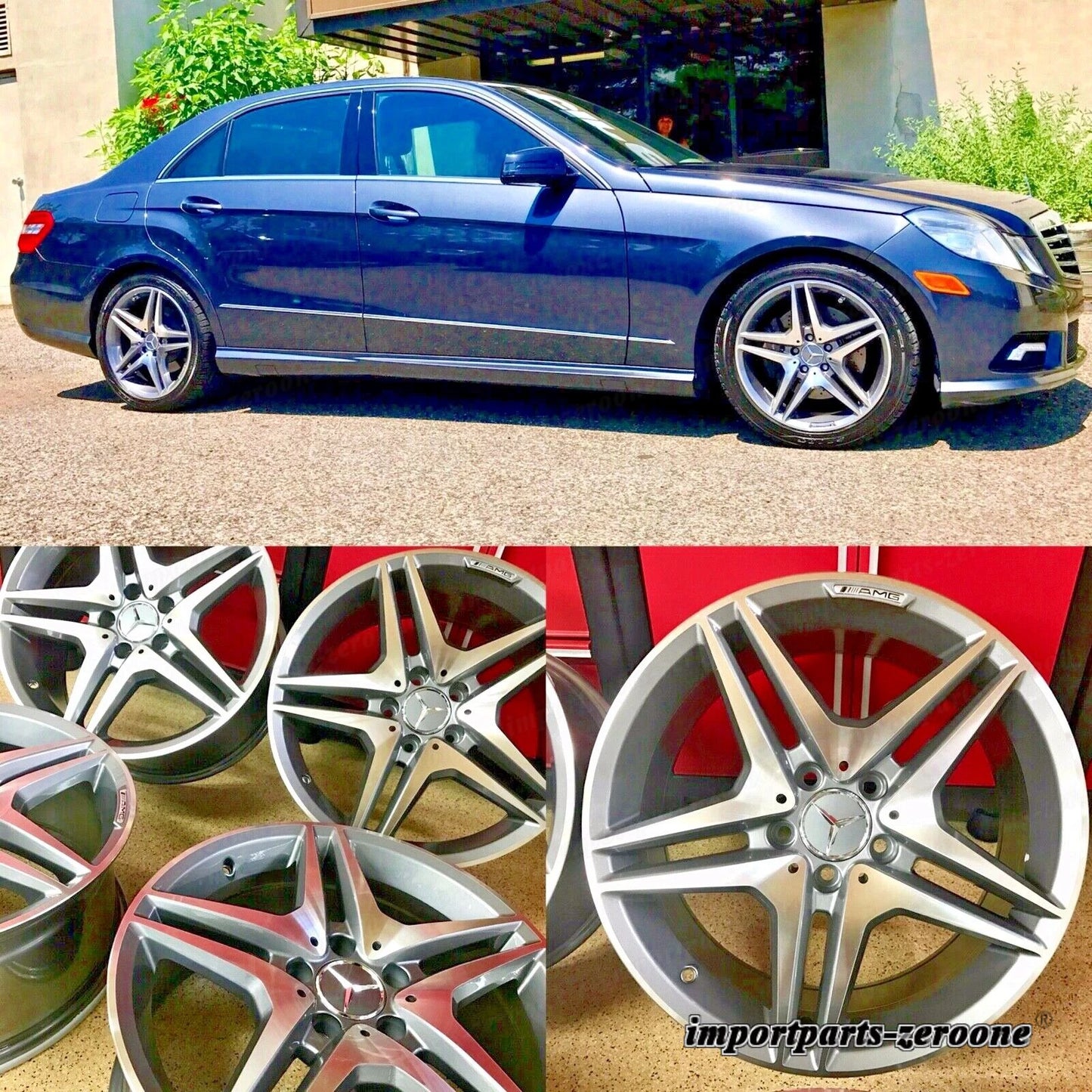 メルセデス 18インチ SL63 ニューリムホイール 18/8.5 18/9.5 SET4 SL500 SL550 SL AMG適合 EX-1207