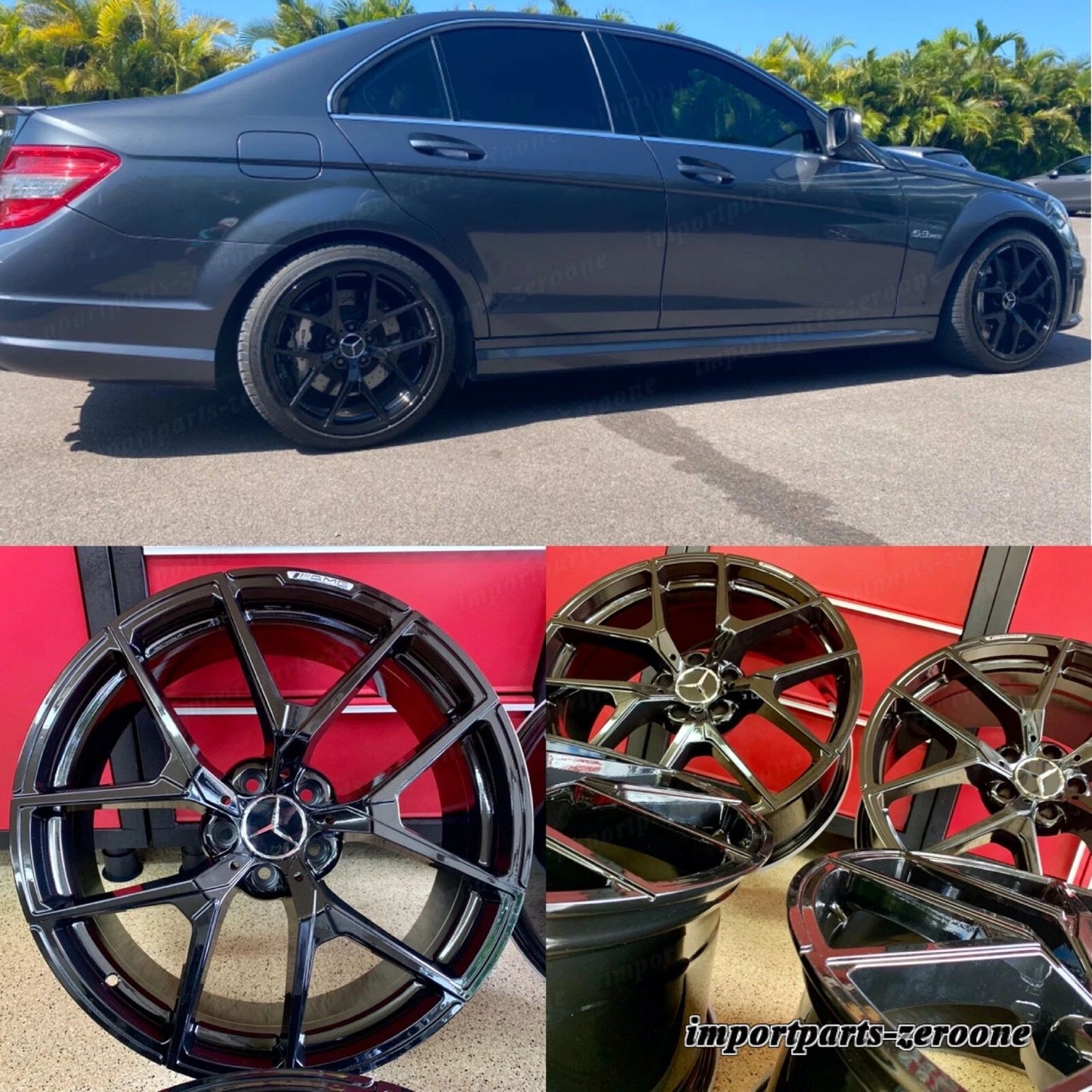 18インチ メルセデス CLA645 リムホイール 新品 SET4 CLA250 CLA GLA250 GLA GLE AMG EX-1208