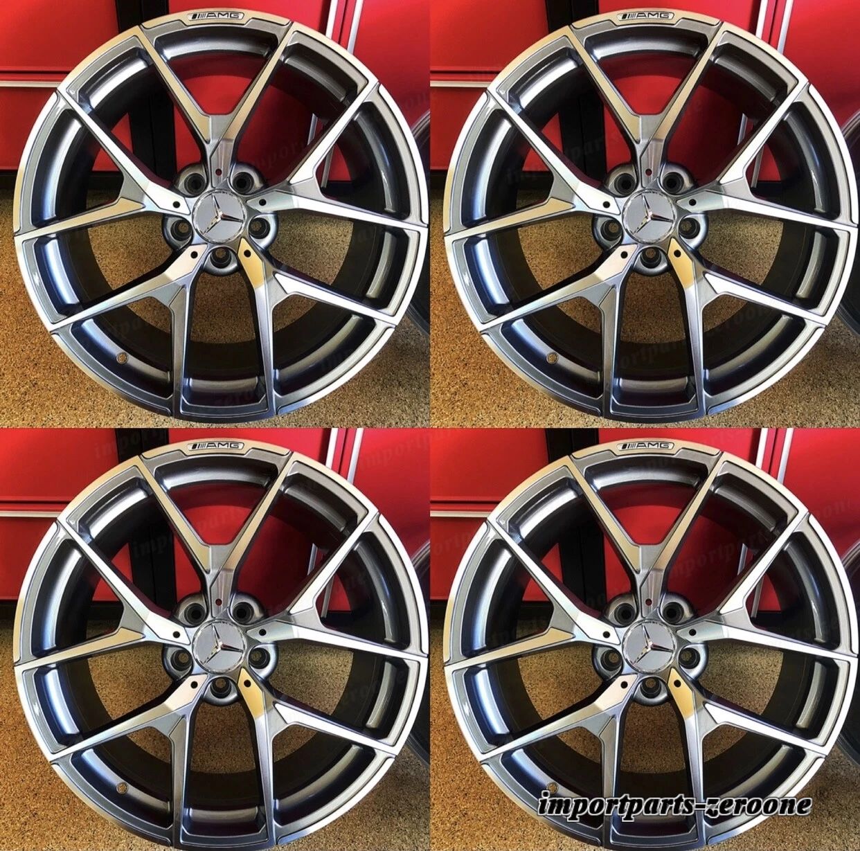 メルセデス 18インチ E65 リムホイール新品セット 4 18/8.5 18/9.5 E350 E300 E550 E AMG EX-1225