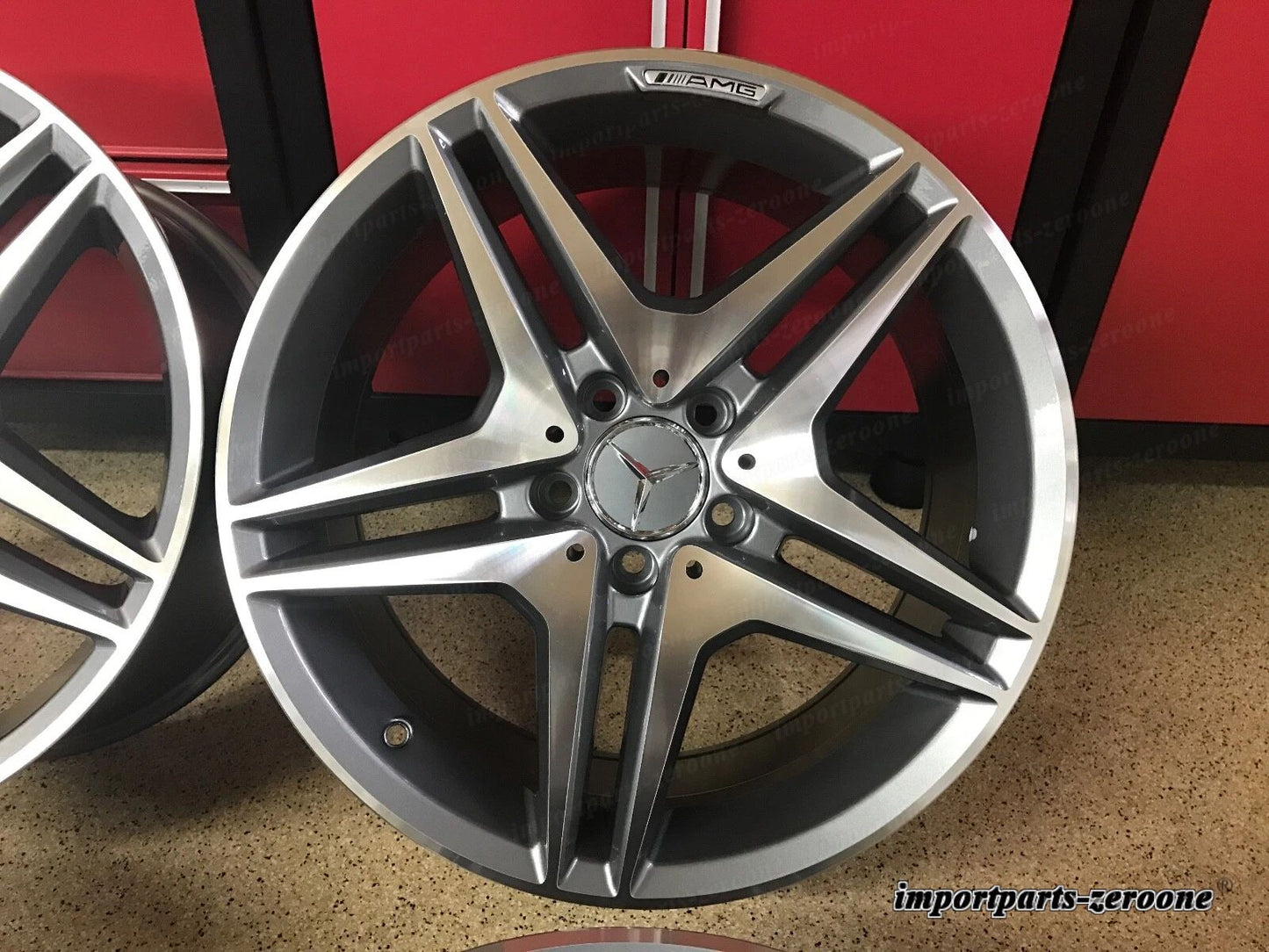 18インチ メルセデス E63 ニューリムホイールセット 4 E350 E300 E550 C300 C250 AMG に適合 EX-1227