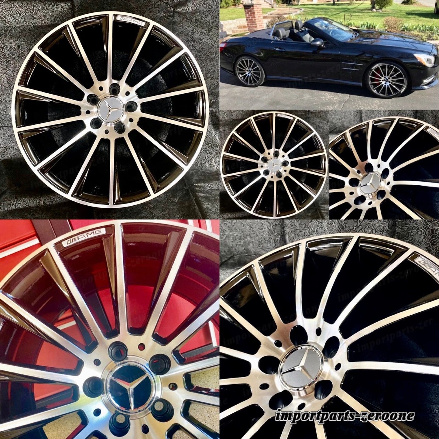 メルセデス 18インチ スタッガー ホイール リム SET4 新品 E400 E300 E350 E550 E500 E AMG EX-1228