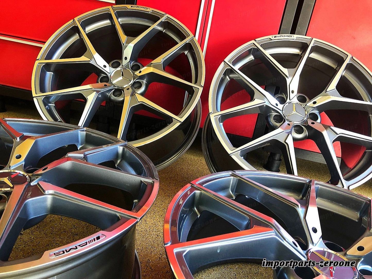 20インチ メルセデスガンメタル S63 リムセット4 新品 S550 S450 S400 S600 S500 AMG EX-1235