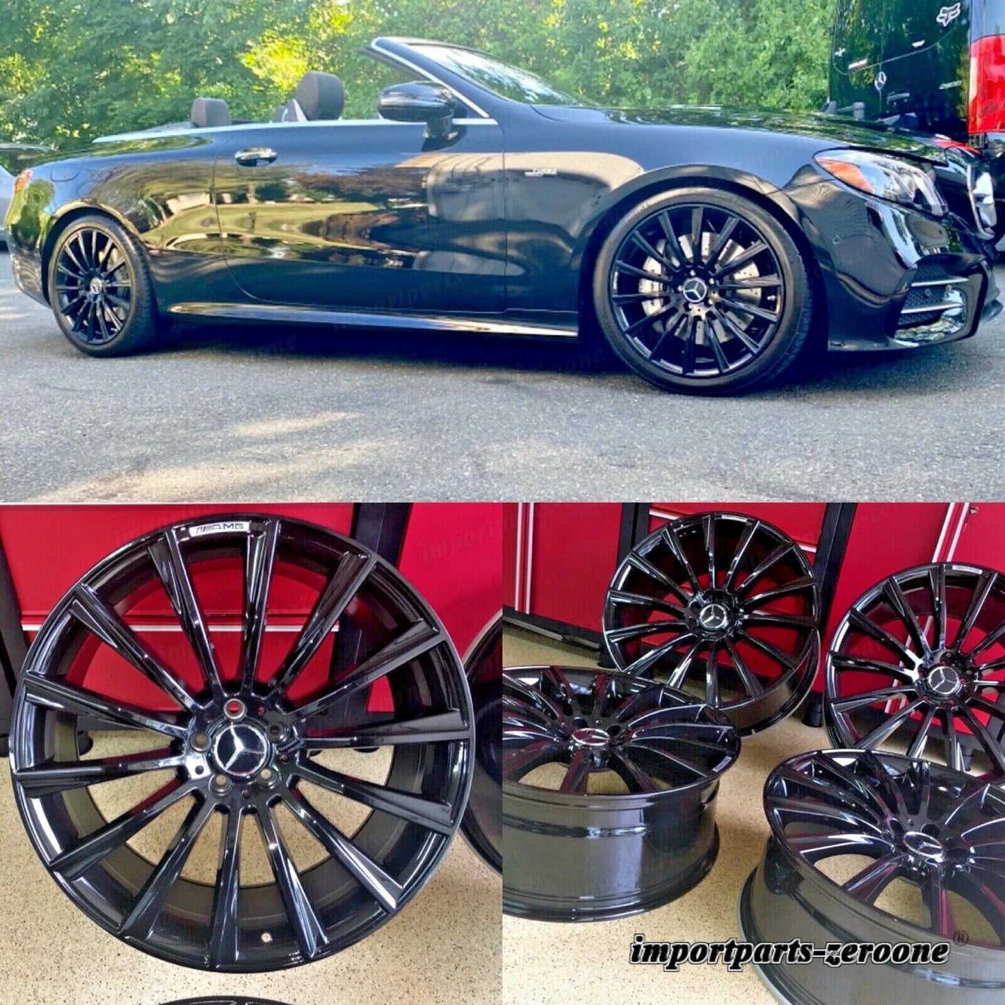 メルセデス 17インチ ナイト EDT リムホイールセット4 新品 C300 C250 E300 E350 AMG EX-1240