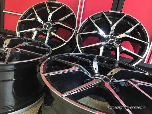 メルセデスベンツ 19 インチニューリムホイール 19/8.5 19/9.5 CLS550 CLS500 CLS AMG に適合 EX-1245